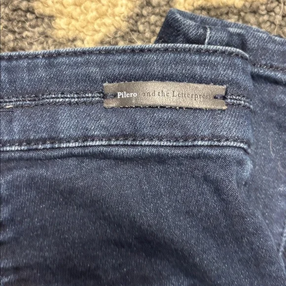 Pilcro and the Letterpress Anthropologie Dark Blue Skinny Jeans - Picture 7 of 8